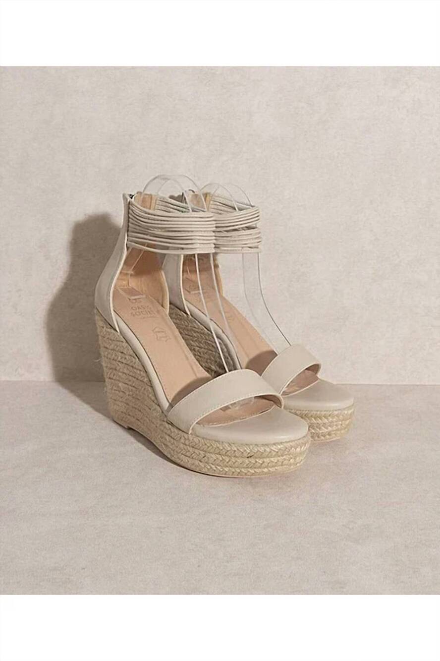 NEW OASIS SOCIETY women's rosalie heels in beige